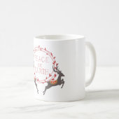 Weltfrieden Reindeer Holiday Kaffeetasse (VorderseiteRechts)