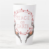 Weltfrieden Reindeer Holiday Milchtasse (Vorderseite)