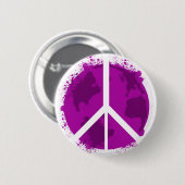 Weltfrieden, rosa button (Vorne & Hinten)
