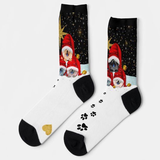 WELTFRIEDEN Rough Chow Crew Socken (Linkes Detail)