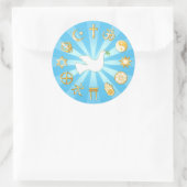 Weltfrieden Runder Aufkleber (Tasche)