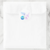 Weltfrieden Runder Aufkleber (Tasche)