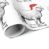 Weltfrieden-Schafe Geschenkpapier (Rolleneckpunkt)