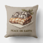 Weltfrieden Schlafen Welpendecke Kissen (Vorderseite)