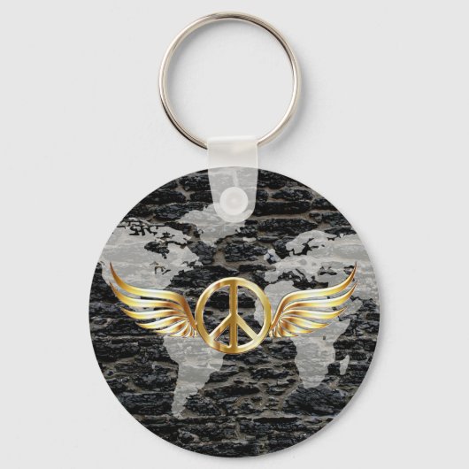 Weltfrieden Schlüsselanhänger (Vorderseite)