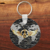 Weltfrieden Schlüsselanhänger (Vorderseite)