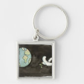 Weltfrieden Schlüsselanhänger (Vorne)