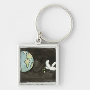 Weltfrieden Schlüsselanhänger