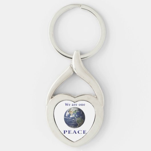 Weltfrieden Schlüsselanhänger (Vorderseite)
