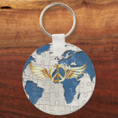 Weltfrieden Schlüsselanhänger (Vorderseite)