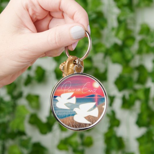 Weltfrieden Schlüsselanhänger (Hand)