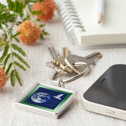 Weltfrieden-Schlüsselanhänger Schlüsselanhänger (Seite)