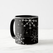Weltfrieden-Schneeflocke-Tasse Tasse (Vorderseite Links)