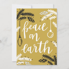 Weltfrieden schreiben Ihre eigene Nachricht Feiertagskarte