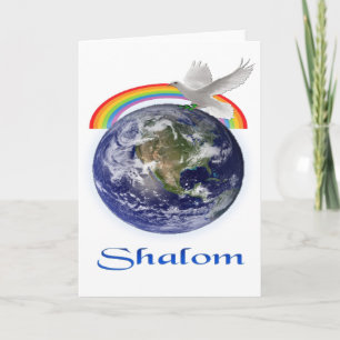 Weltfrieden Shalom Feiertagskarte