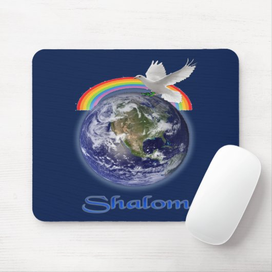 Weltfrieden Shalom Mousepad (Mit Mouse)