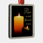 Weltfrieden Silbernes Ornament (Rechts)