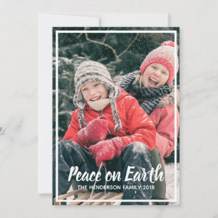 Weltfrieden Simple Custom Foto Weihnachten