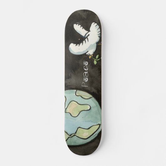 Weltfrieden-Skateboard Skateboard (Vorderseite)