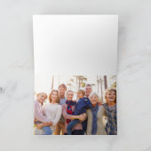 Weltfrieden Snow Covered Village Foto Feiertagskarte (Innenseite)