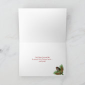 Weltfrieden Snow Globe mit Schneemann Feiertagskarte (Innenseite)