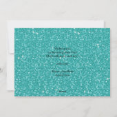 Weltfrieden Sparkling Blue Glitzer Weihnachten (Rückseite)