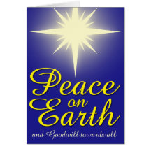 Weltfrieden Star Foto Grußkarte