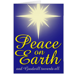 Weltfrieden Star Foto Grußkarte