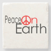 Weltfrieden Steinuntersetzer (Vorderseite)