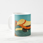 Weltfrieden - Stephen Huneck Gallery Kaffeetasse (Vorderseite Links)