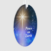 Weltfrieden, Stern von Bethlehem Weihnachten Ornament (Vorderseite)