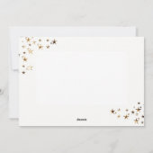 Weltfrieden-Sterne Feiertagskarte (Rückseite)