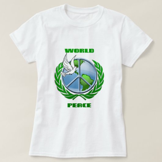 Weltfrieden T-Shirt (Design vorne)
