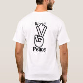 Weltfrieden T-Shirt (Rückseite)