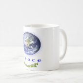 Weltfrieden T - Shirt Kaffeetasse (VorderseiteRechts)