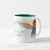 "Weltfrieden" Tasse mit Engeln (VorderseiteRechts)