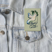 Weltfrieden taub der Hoffnung friedliche Kunst Button (Insitu)