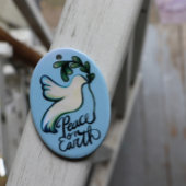 Weltfrieden taub der Hoffnung friedliche Kunst Keramik Ornament