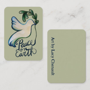 Weltfrieden taub der Hoffnung friedliche Kunst Mitteilungskarte