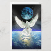 Weltfrieden-Taube des Friedens Briefpapier (Vorne/Hinten)