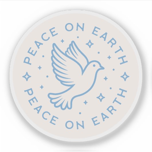 Weltfrieden taube Engelcore mädchenhaft ästhetisch Aufkleber (Vorderseite)