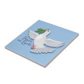 Weltfrieden-Taube Fliese (Seite)