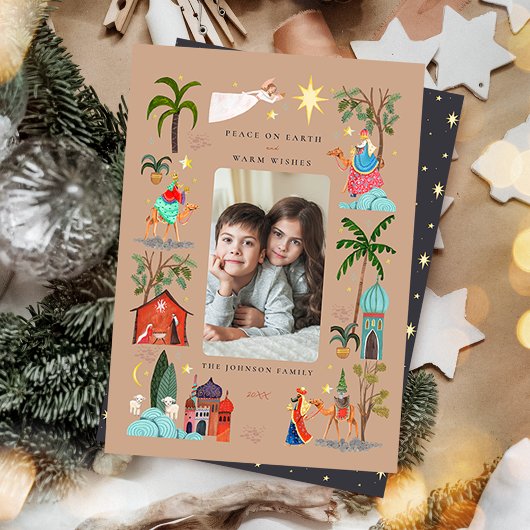 Weltfrieden Three Wise men Weihnachtsfeiertag Feiertagskarte