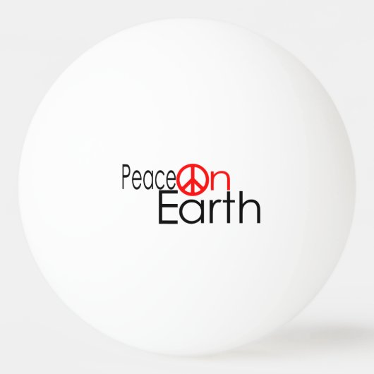 Weltfrieden Tischtennisball (Rückseite)