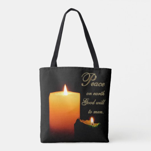 Weltfrieden Tote Bag Tasche (Rückseite)