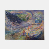 Weltfrieden-Tür-Matte Fußmatte (Vorderseite)