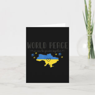 Weltfrieden - Ukraine Shirt: Krieg gegen Ukraine Karte
