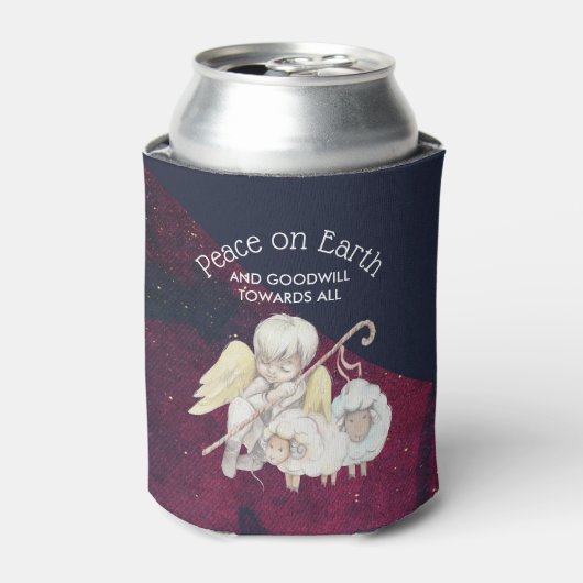 Weltfrieden und guter Wille zum allumfassenden Hir Dosenkühler (Kanne Vorderseite)