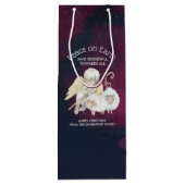 Weltfrieden und guter Wille zum allumfassenden Hir Geschenktüte Für Weinflaschen (Rückseite)