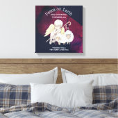 Weltfrieden und guter Wille zum allumfassenden Hir Leinwanddruck (Insitu (Schlafzimmer))
